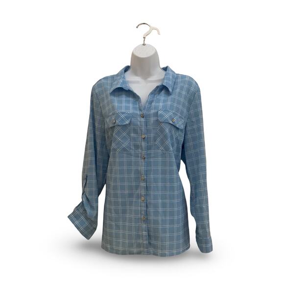 Notations Grid Pattern Button Down - Picture 1 of 7